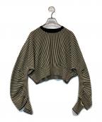 A CCORDIONアコーディオン）の古着「TUCK PO」｜ブラック×ベージュ