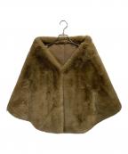 JENNEジェンヌ）の古着「リッチボリュームファーケープ」｜ブラウン