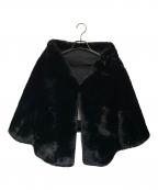 JENNEジェンヌ）の古着「リッチボリュームファーケープ」｜ブラック