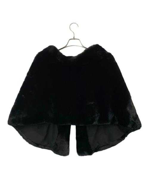 JENNE（ジェンヌ）JENNE (ジェンヌ) リッチボリュームファーケープ ブラック サイズ:FREEの古着・服飾アイテム