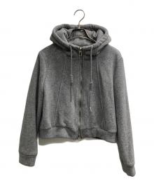 ANDREA&Co.（アンドレアアンドコー）の古着「ハイパイルパーカー」｜グレー