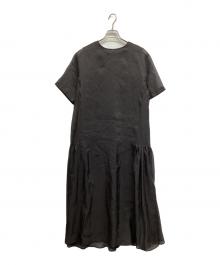 ELENDEEK（エレンディーク）の古着「シアーレイヤードカットワンピース」｜ブラック