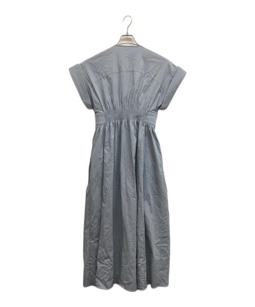 ELENDEEK（エレンディーク）ELENDEEK (エレンディーク) オープンカラーシャツワンピース ブルー サイズ:2の古着・服飾アイテム