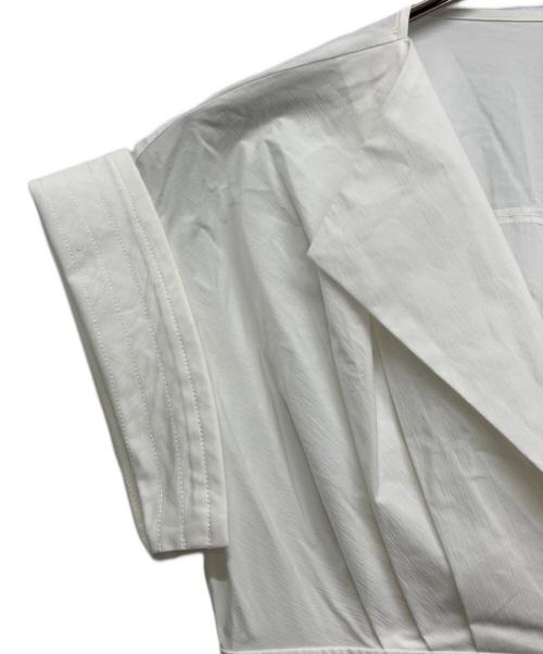 ELENDEEK（エレンディーク）ELENDEEK (エレンディーク) オープンカラーシャツワンピース ホワイト サイズ:02の古着・服飾アイテム