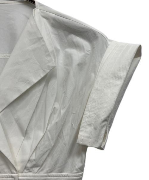 ELENDEEK（エレンディーク）ELENDEEK (エレンディーク) オープンカラーシャツワンピース ホワイト サイズ:02の古着・服飾アイテム