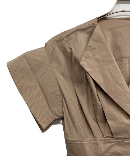 ELENDEEK（エレンディーク）ELENDEEK (エレンディーク) オープンカラーシャツワンピース ブラウン サイズ:02の古着・服飾アイテム