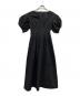 ELENDEEK（エレンディーク）の古着「フォルムスリーブウエストタックワンピース」｜ブラック