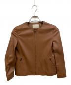 自由区ジユウク）の古着「ラムレザージャケット」｜ブラウン