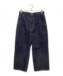 JUNYA WATANABE COMME des GARCONS denim（ジュンヤワタナベ コムデギャルソン デニム）の古着「タックデニムパンツ」｜インディゴ