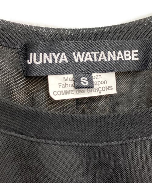 JUNYA WATANABE COMME des GARCONS（ジュンヤワタナベ コムデギャルソン）JUNYA WATANABE COMME des GARCONS (ジュンヤワタナベ コムデギャルソン) シャーリングドレープブラウス ブラック サイズ:Sの古着・服飾アイテム