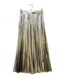 JUNYA WATANABE COMME des GARCONS（(ジュンヤワタナベ コムデギャルソン）の古着「ケタリックプリーツスカート」｜シルバー