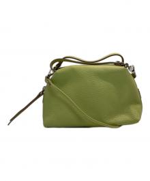 GIANNI CHIARINI（ジャンニ キアリーニ）の古着「2WAY ショルダーバッグ」｜黄緑