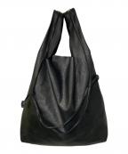 SLOW&COスロウアンドコー）の古着「レザーショルダー ハンドバッグ」｜ブラック