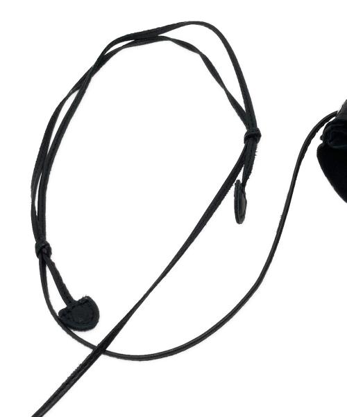 SLOW&CO（スロウアンドコー）SLOW&CO (スロウアンドコー) レザーショルダー ハンドバッグ ブラックの古着・服飾アイテム