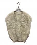 AKTEアクテ）の古着「Vネックシャギーニットベスト」｜ベージュ