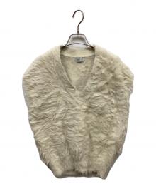 AKTE（アクテ）の古着「Vネックシャギーニットベスト」｜ベージュ