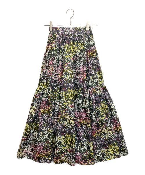 SHE TOKYO（シートーキョー）SHE TOKYO (シートーキョー) Michelle Flower Skirt ブラック サイズ:34の古着・服飾アイテム
