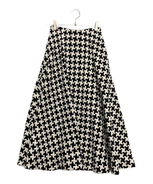 SHE TOKYO（シートーキョー）SHE Tokyo (シートーキョー) Jenny big hounds tooth/ジェニービッグハウンドトゥーススカート ブラック サイズ:34の古着・服飾アイテム