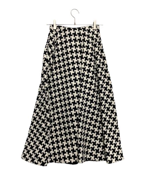SHE TOKYO（シートーキョー）SHE Tokyo (シートーキョー) Jenny big hounds tooth/ジェニービッグハウンドトゥーススカート ブラック サイズ:34の古着・服飾アイテム