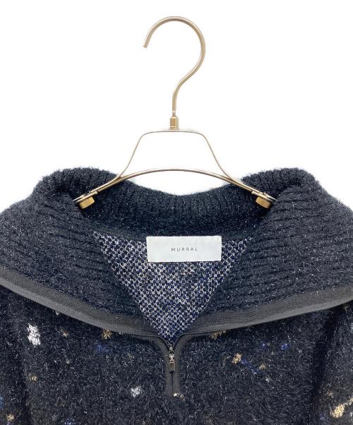 MURRAL（ミューラル）MURRAL (ミューラル) Twinkle knit top ブラック サイズ:Fの古着・服飾アイテム