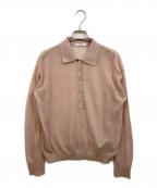 JOURNAL STANDARDジャーナルスタンダード）の古着「シアーアルパカMIXニットポロ シャツ」｜ピンク