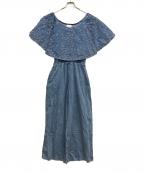 Whim Gazetteウィムガゼット）の古着「エンブロイダリージャンプスーツ」｜ブルー