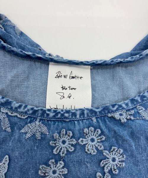 Whim Gazette（ウィムガゼット）Whim Gazette (ウィムガゼット) エンブロイダリージャンプスーツ ブルー サイズ:Free 未使用品の古着・服飾アイテム