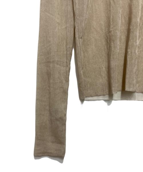 Plage（プラージュ）Plage (プラージュ) Flocky Mesh ロンT ベージュ サイズ:表記無しの古着・服飾アイテム