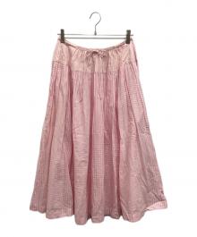 45R（フォーティファイブ・アール）の古着「春風インドカディのイージースカート」｜ピンク