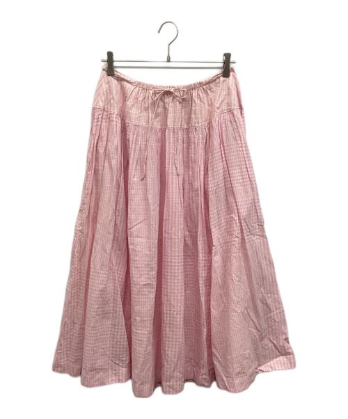 45R（フォーティファイブ・アール）45R (フォーティファイブ・アール) 春風インドカディのイージースカート ピンク サイズ:-の古着・服飾アイテム