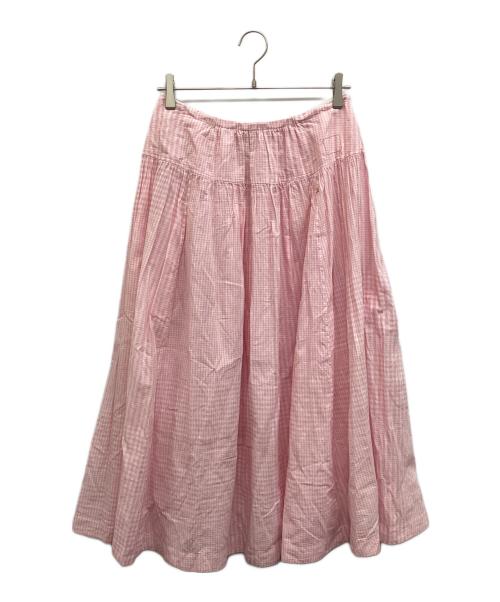 45R（フォーティファイブ・アール）45R (フォーティファイブ・アール) 春風インドカディのイージースカート ピンク サイズ:-の古着・服飾アイテム