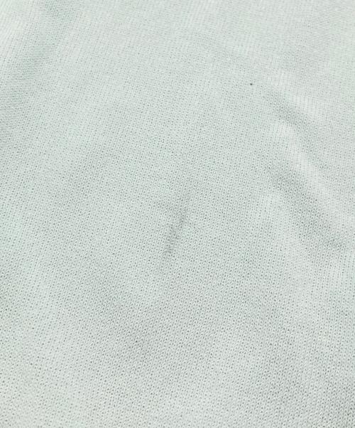 FOXEY NEWYORK（フォクシーニューヨーク）FOXEY NEWYORK (フォクシーニューヨーク) ロゴプレートVネックカーディガン ブルー サイズ:Mの古着・服飾アイテム