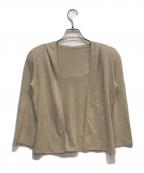 daisy lin for foxeyデイジーリン フォー フォクシー）の古着「フーデッドカーディガン」｜ベージュ