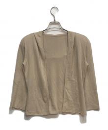 daisy lin for foxey（デイジーリン フォー フォクシー）の古着「フーデッドカーディガン」｜ベージュ