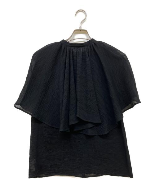 Whim Gazette（ウィムガゼット）Whim Gazette (ウィムガゼット) ケープブラウス ブラック サイズ:SIZE Freeの古着・服飾アイテム