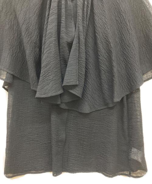 Whim Gazette（ウィムガゼット）Whim Gazette (ウィムガゼット) ケープブラウス ブラック サイズ:SIZE Freeの古着・服飾アイテム