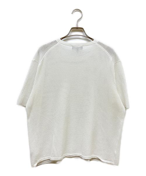 theory（セオリー）theory (セオリー) Wooster Crepe Knit Pointelle Tee ホワイト サイズ:SIZE Sの古着・服飾アイテム