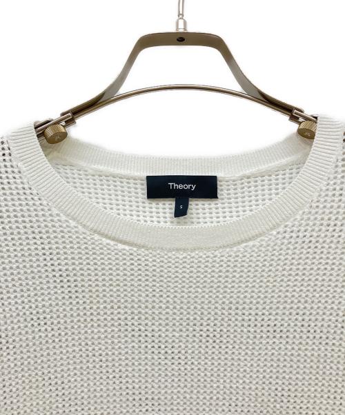 theory（セオリー）theory (セオリー) Wooster Crepe Knit Pointelle Tee ホワイト サイズ:SIZE Sの古着・服飾アイテム