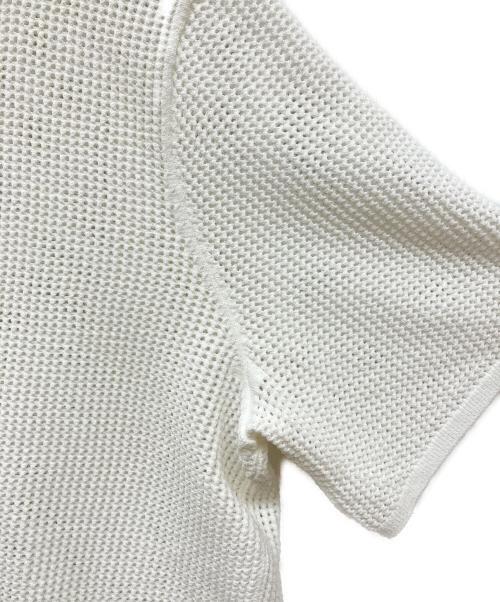 theory（セオリー）theory (セオリー) Wooster Crepe Knit Pointelle Tee ホワイト サイズ:SIZE Sの古着・服飾アイテム