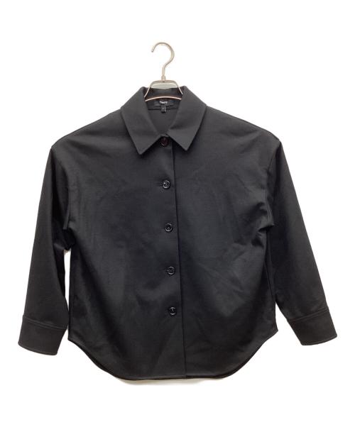 theory（セオリー）theory (セオリー) 25AW Woodmere 3 Oversized Shirt JK ブラック サイズ:Pの古着・服飾アイテム