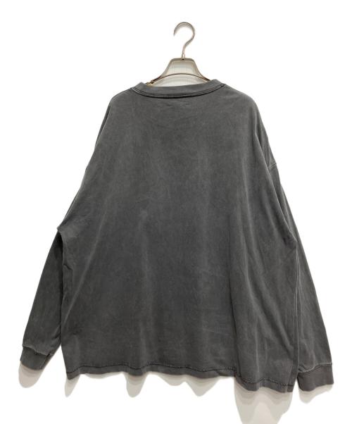 Ameri（アメリ）AMERI (アメリ) AM LOGO OVER LONG TEE グレー サイズ:FREEの古着・服飾アイテム