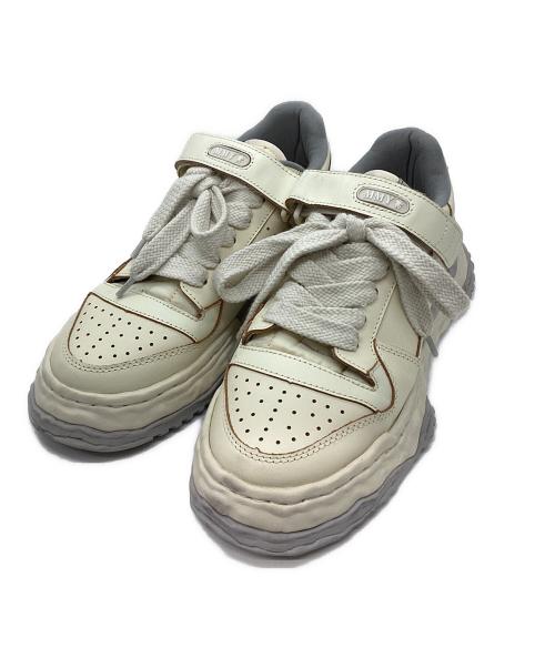 Maison MIHARA YASUHIRO（メゾン ミハラ ヤスヒロ）Maison MIHARA YASUHIRO (メゾン ミハラ ヤスヒロ) KEITH OG Sole Leather Low-top Sneaker アイボリー サイズ:44の古着・服飾アイテム