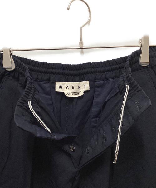 MARNI（マルニ）MARNI (マルニ) トロピカルウール イージパンツ ネイビー サイズ:４６の古着・服飾アイテム