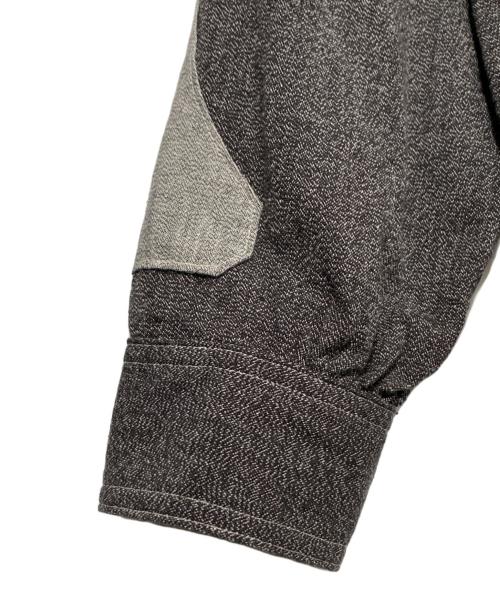 KAPITAL（キャピタル）KAPITAL (キャピタル) 杢シャンブレー 2TONE BONE パッチベンチレーターワークシャツ グレー サイズ:3の古着・服飾アイテム