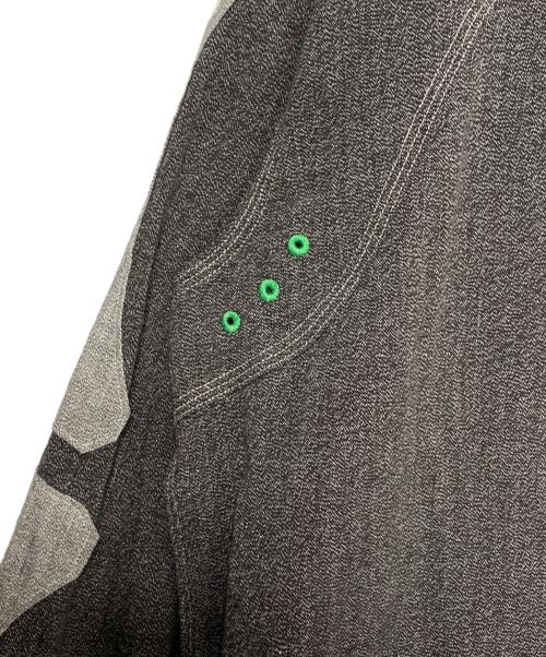 KAPITAL（キャピタル）KAPITAL (キャピタル) 杢シャンブレー 2TONE BONE パッチベンチレーターワークシャツ グレー サイズ:3の古着・服飾アイテム