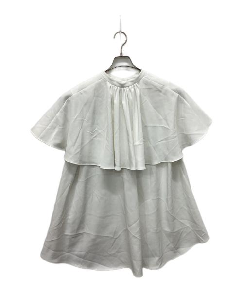 LE PHIL（ル フィル）LE PHIL (ル フィル) 2WAYツイルケープブラウス ホワイト サイズ:Freeの古着・服飾アイテム