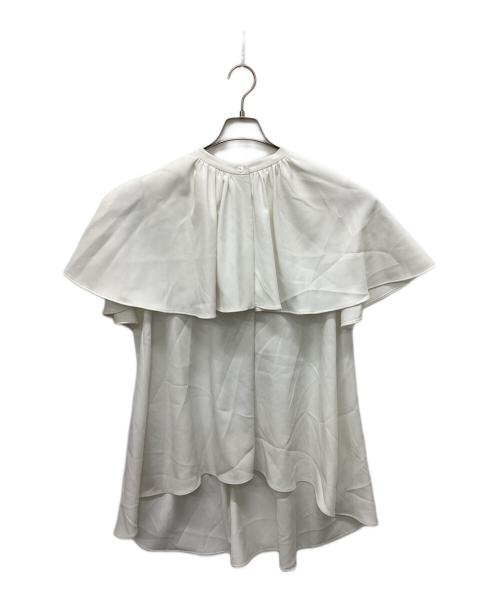 LE PHIL（ル フィル）LE PHIL (ル フィル) 2WAYツイルケープブラウス ホワイト サイズ:Freeの古着・服飾アイテム