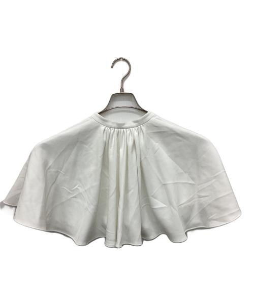 LE PHIL（ル フィル）LE PHIL (ル フィル) 2WAYツイルケープブラウス ホワイト サイズ:Freeの古着・服飾アイテム