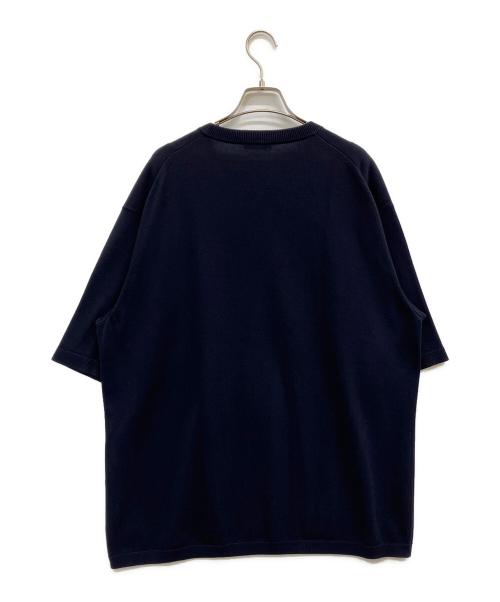 ATON（エイトン）ATON (エイトン) NATURAL DYE HALF SLEEVE SWEATER ネイビー サイズ:6の古着・服飾アイテム