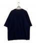 ATON (エイトン) NATURAL DYE HALF SLEEVE SWEATER ネイビー サイズ:6：11000円